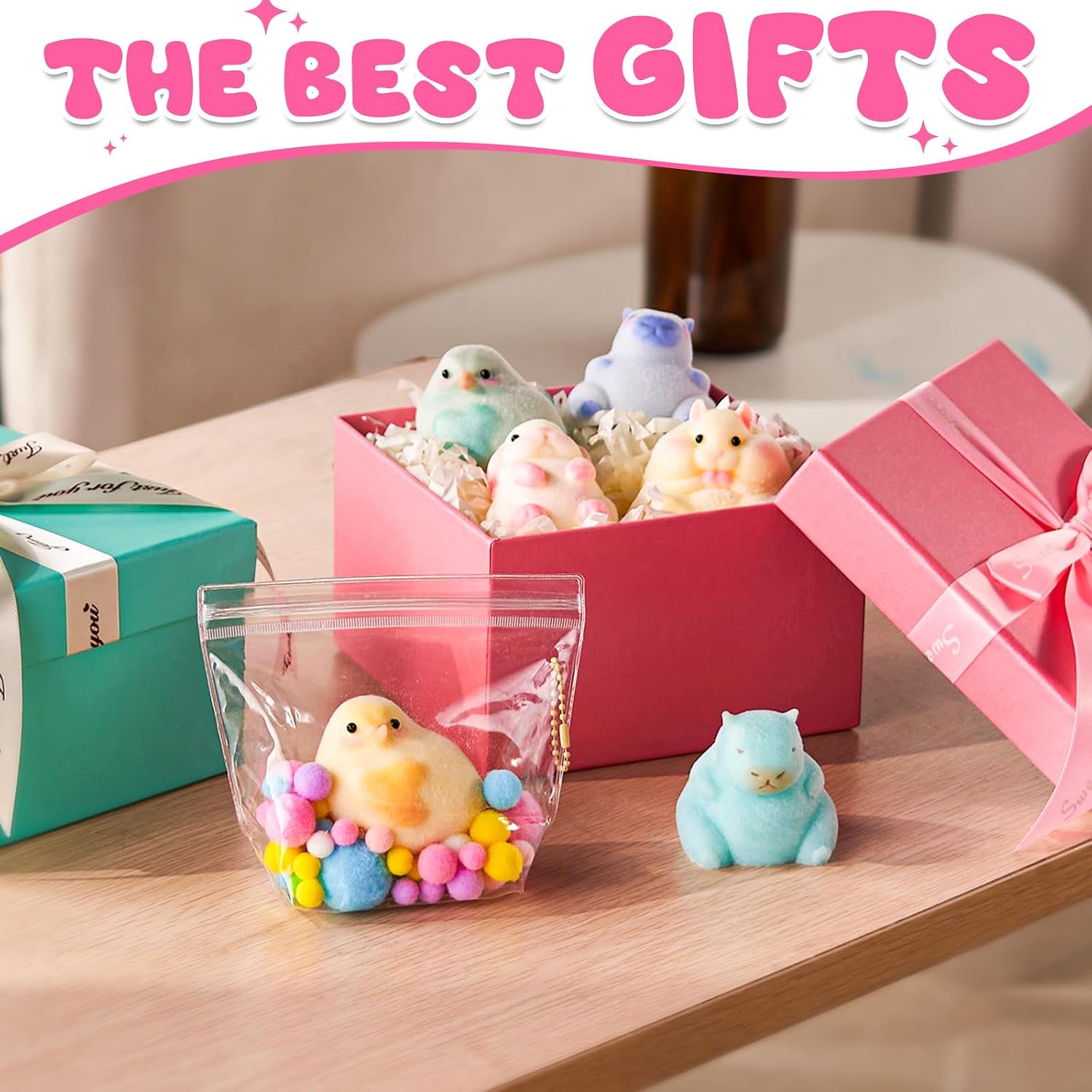 LET'S RESIN Flex Rubber for Taba Squishy Kit. All-in-one Beginner Kit for Squishy Maker. with 16oz Silicone Gel. Hamster/Capybara/Rabbit/Chick Silicone Molds. Color Paste. Flocking Powder. Ideal Gifts - Image 3