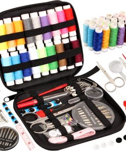 Sewing Kit Basic.Marcoon Needle and Thread Kit with Sewing Supplies and Accessories for Adults.Beginner.Home.Travel.Emergency Including Scissors.Measure Tape.Needle Threader and More