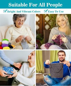 Alternative view of MAQIHAN 15x20g Acrylic Yarn for Crocheting - Soft Knitting Yarn for Crafts | Multicolor Bulk Yarn Skeins for Handicraft. Ideal for Crochet & Knitting Beginners. Adults. Handmade Crafts Essentials